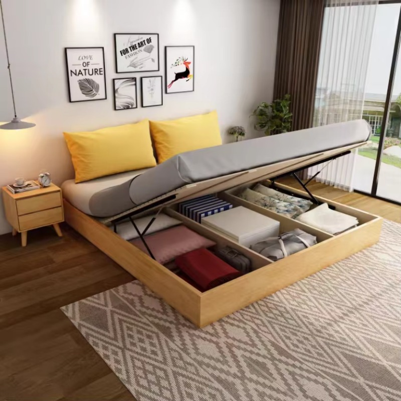Gas Lift Storage Bed Hydraulic - Solidna, nowoczesna rama łóżka z podnośnikiem