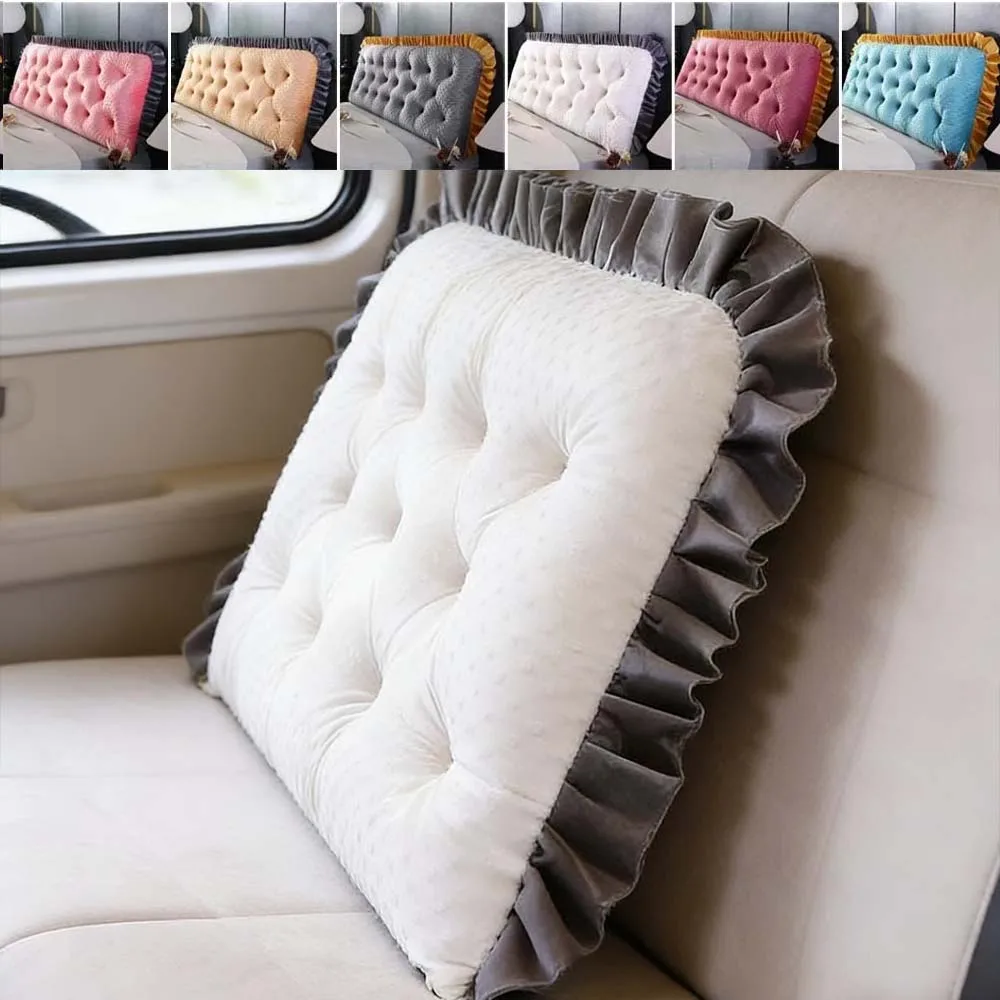 Headboard Cushion Backrest Tatami - Poduszka z falbanką na zagłówek łóżka,