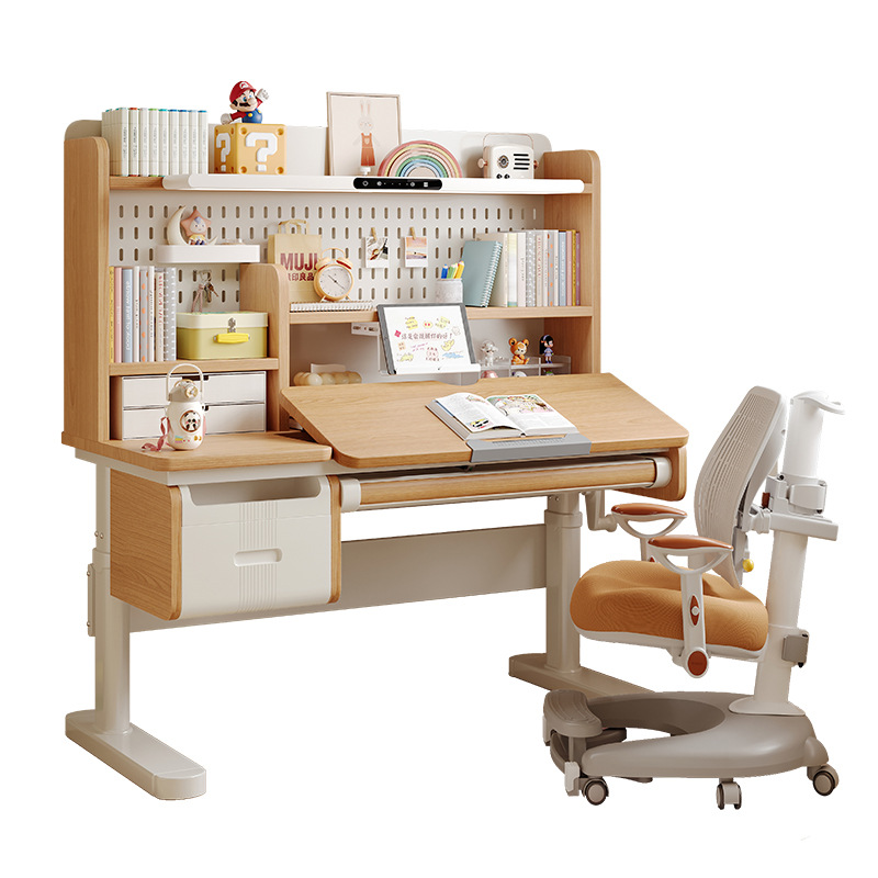 Chairs - Solidny stolik do nauki z drewna,