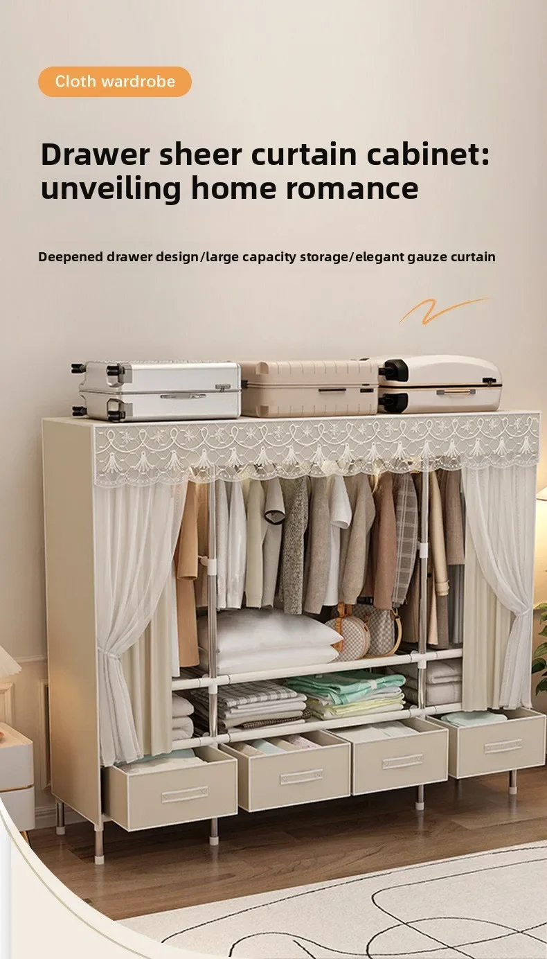 Przenośna szafa z pokryciem, s – Wardrobe Closet Portable Fabric Cover recenzja i cena