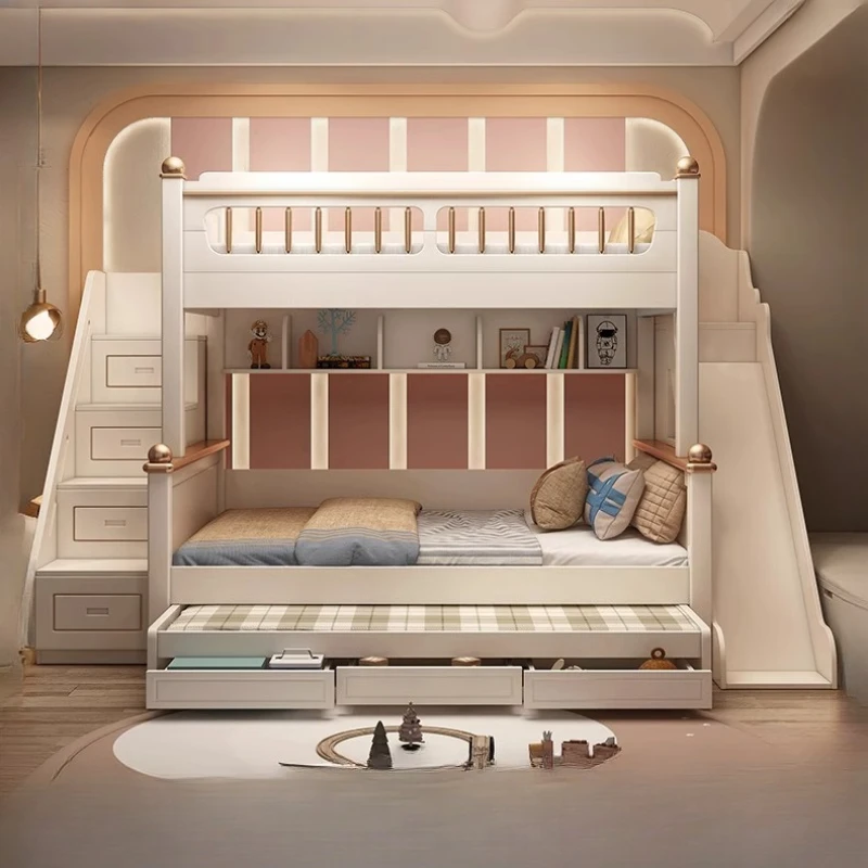 Łóżko piętrowe z drewnianym ma – King Size Bed Frame With Storage Drawers recenzja i cena
