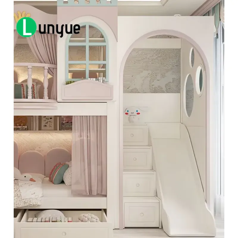 Wygodne, designerskie łóżko pi – Bunk Bed With Stairs And Slide recenzja i cena