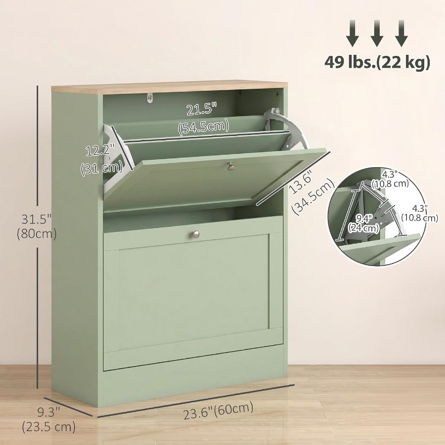 Szafka do przechowywania butów – Shoe Rack Cabinet Narrow Entryway recenzja i cena