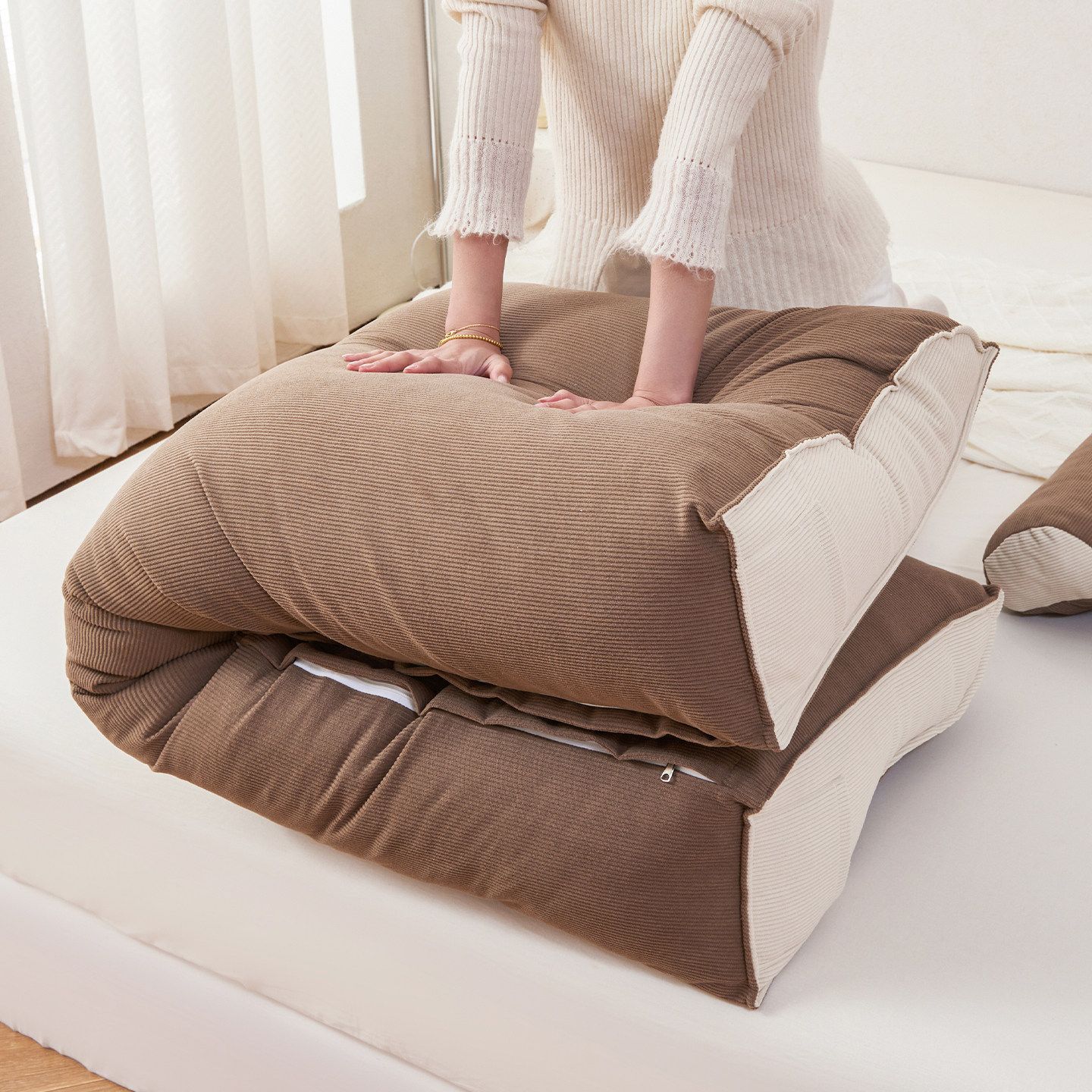 Poduszka do oparcia, do domu,  – Headboard Cushion Backrest Tatami recenzja i cena