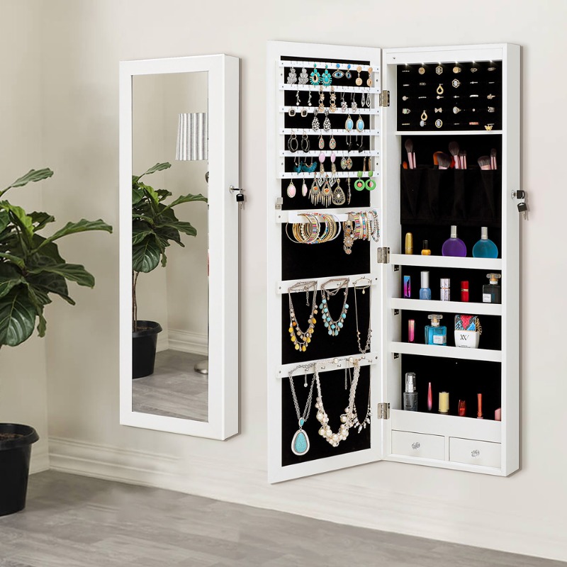 Lustro na całą postawę, lustro – Full Length Mirror Jewelry Armoire recenzja i cena