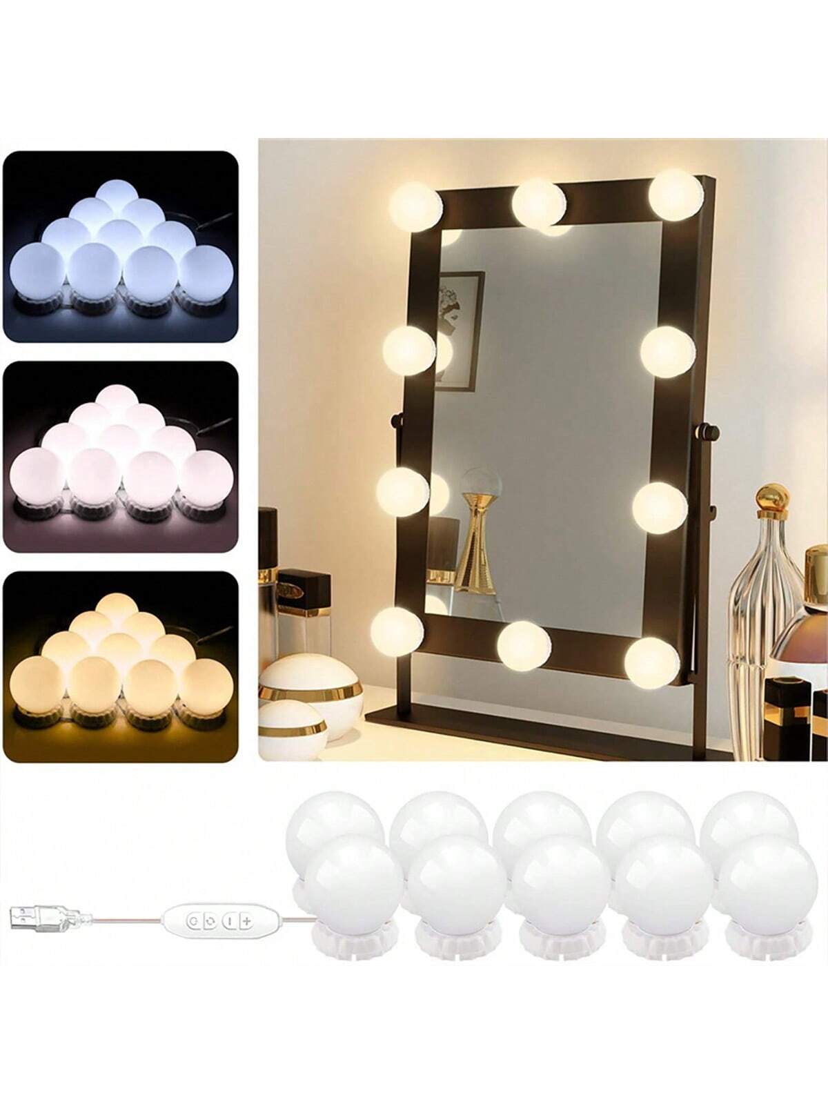 Nowe, odłączane żarówki do pro – Dressing Table Vanity With Lighted Mirror recenzja i cena